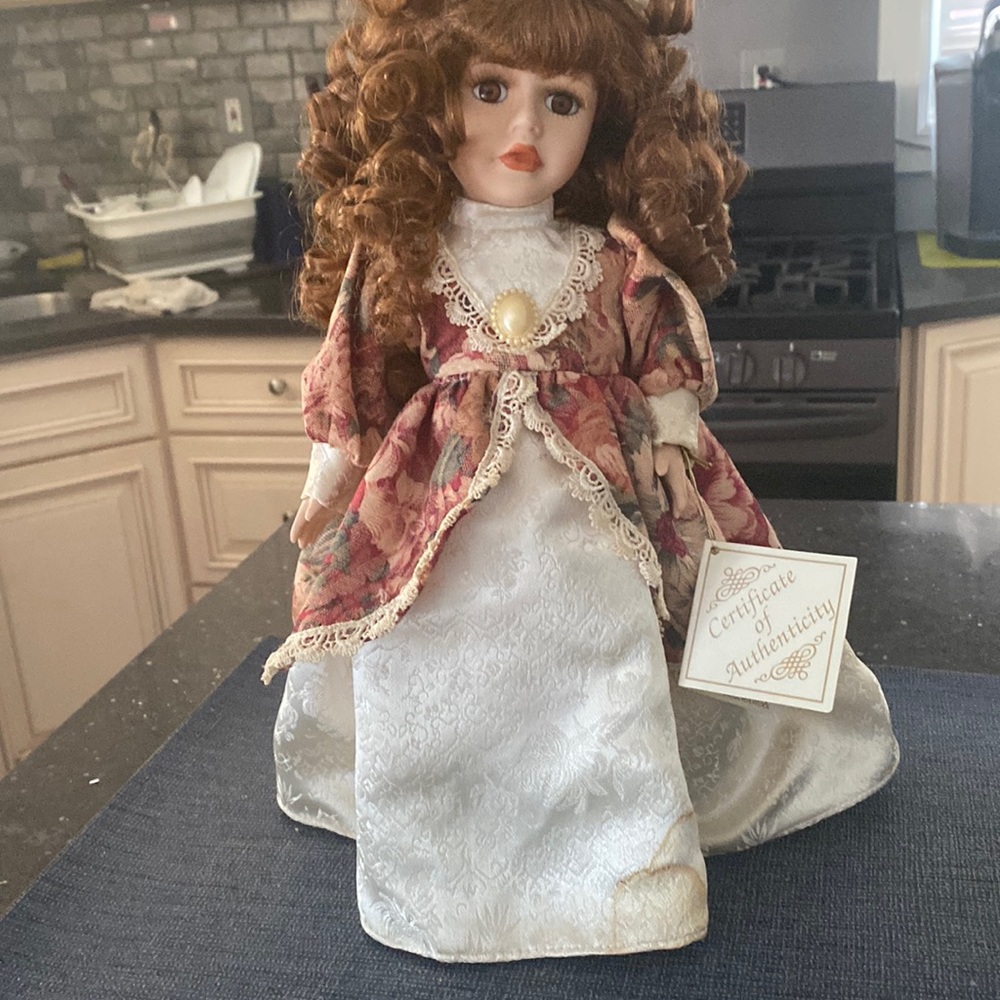 Vintage beautiful porcelain doll.